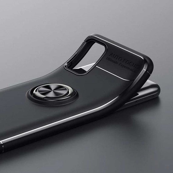 CaseUp Samsung Galaxy A03s Kılıf Finger Ring Holder Siyah 3